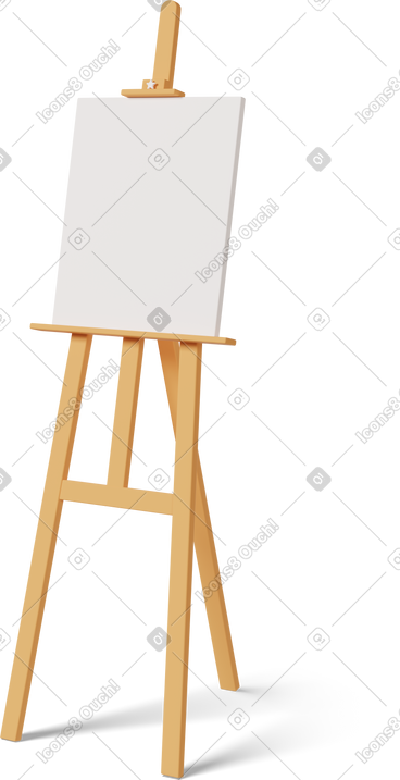 Easel canvas PNG, SVG