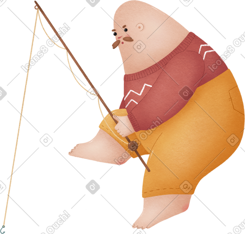 fisherman PNG, SVG