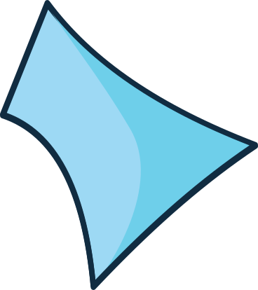 Blaues stück konfetti PNG, SVG