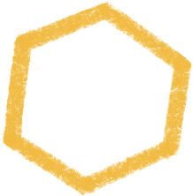hexagon chemical molecule yellow PNG, SVG