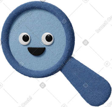 Search cute blue icon PNG, SVG