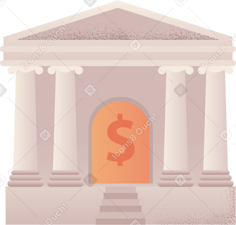 bank Illustration in PNG, SVG