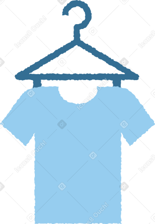 clothes hanger Illustration in PNG, SVG