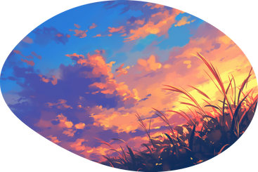Sunset field background PNG, SVG