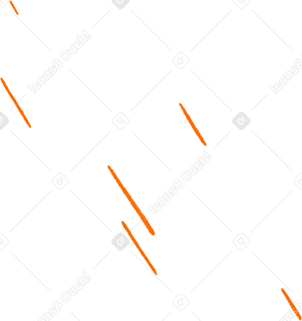 orange lines of motion PNG, SVG