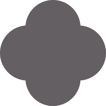 Четырехлистник серый в PNG, SVG