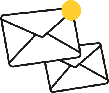 two mail envelopes PNG, SVG