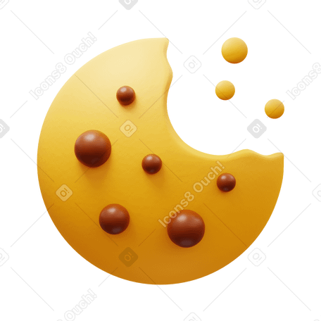 3D cookie Illustration in PNG, SVG