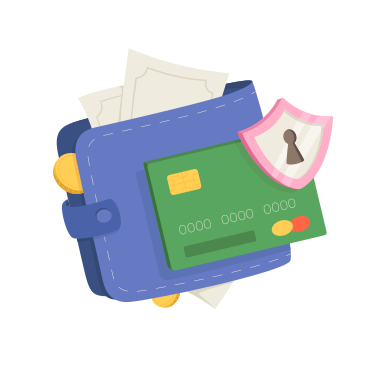 Safety of money savings and digital wallets PNG, SVG