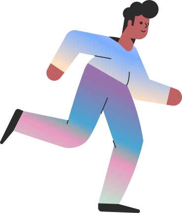 Running joyful man PNG、SVG