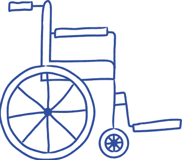 Инвалидное кресло в PNG, SVG