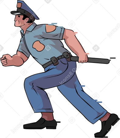 policeman Illustration in PNG, SVG