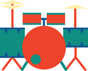 drum set PNG, SVG