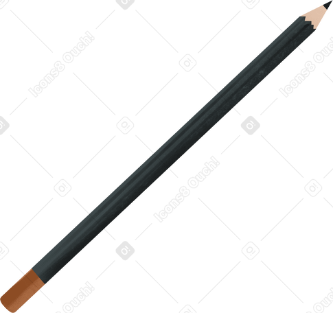 black pencil PNG, SVG