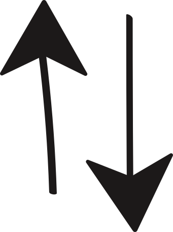 arrows up&down Illustration in PNG, SVG