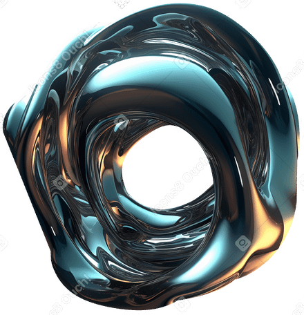 d abstract liquid form PNG, SVG