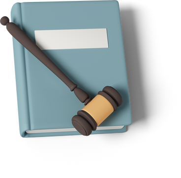 judges gavel on law book PNG, SVG