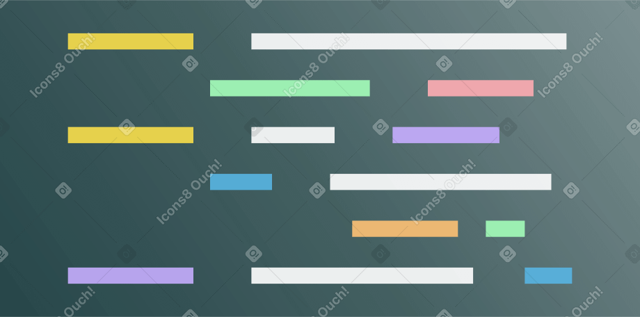 black window with colorful code Illustration in PNG, SVG