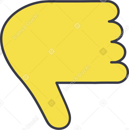 thumbs down PNG, SVG