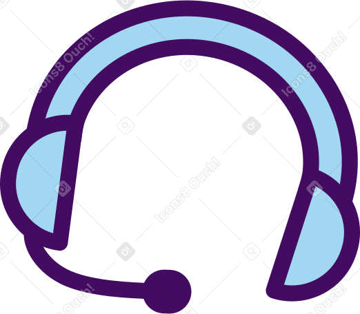headphones with microphone PNG, SVG