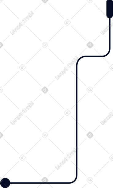 Black cable wire PNG, SVG