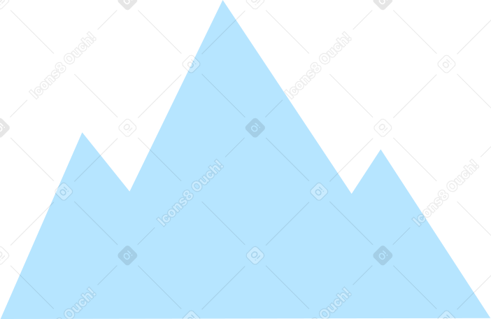 Cime delle montagne PNG, SVG