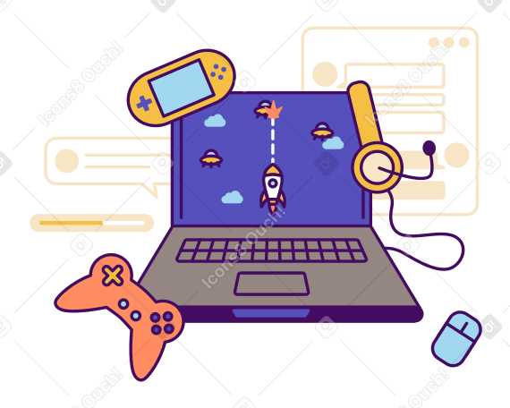 Desenvolvimento de videogame no computador PNG, SVG