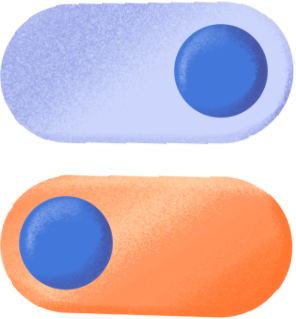 Two on and off buttons PNG, SVG