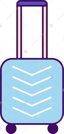 valigia su ruote PNG, SVG
