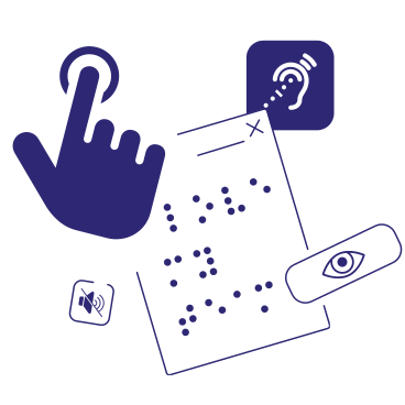 Web accessibility: vision and hearing impairment  PNG, SVG