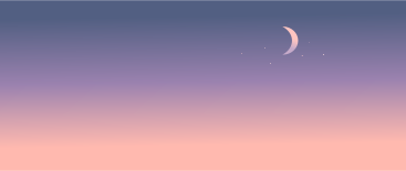 sunset sky with crescent PNG, SVG