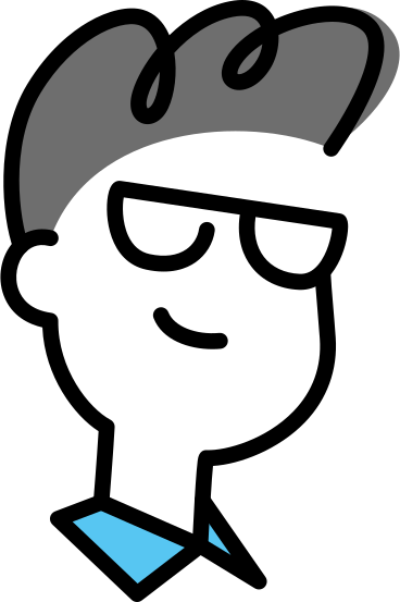 Successful man head with glasses PNG, SVG