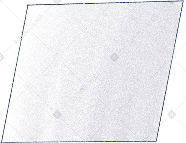 白色平行四边形 PNG, SVG