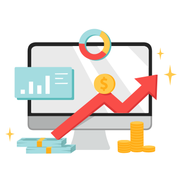 Financial growth and analytics PNG, SVG