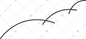 Curly line black PNG, SVG