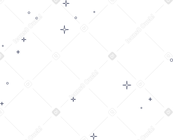 太空线上的星星 PNG, SVG