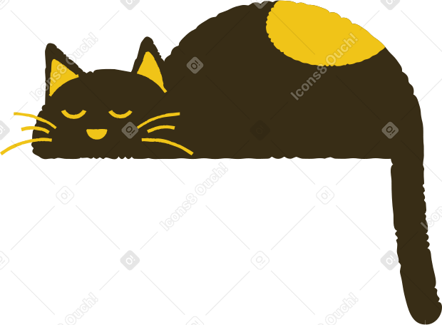 cat sleeping Illustration in PNG, SVG