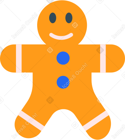 gingerbread man PNG, SVG