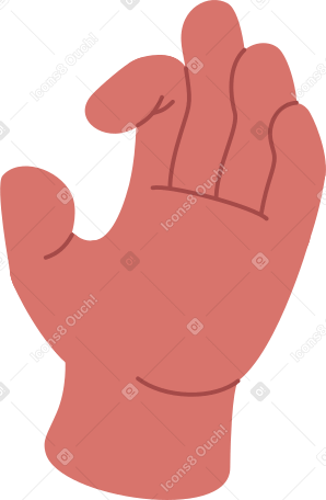 большой и указательный пальцы что-то держат в PNG, SVG