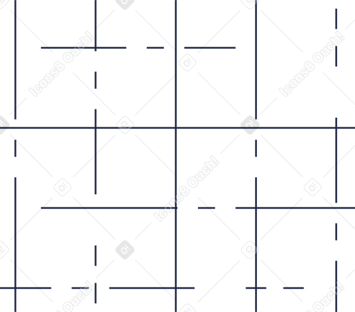 Анимированная иллюстрация Подвижная координатная сетка в GIF, Lottie (JSON), AE