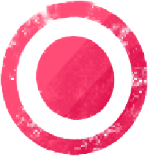 red round dot signaling action Illustration in PNG, SVG