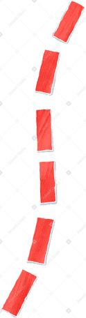 Linea tratteggiata rossa PNG, SVG
