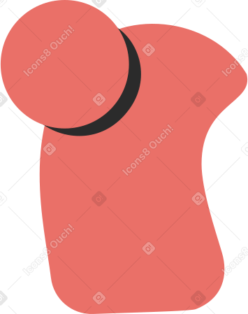 small high bun bob back Illustration in PNG, SVG