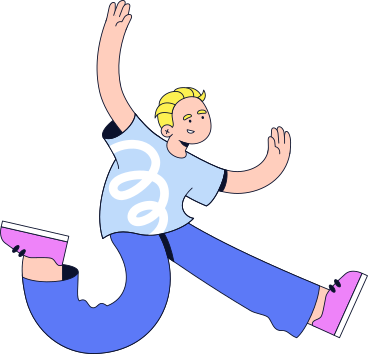 Homme heureux sautant PNG, SVG