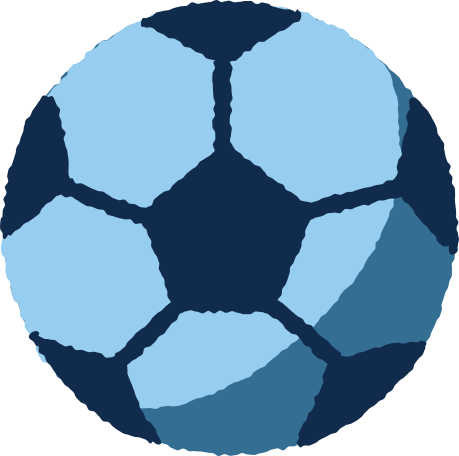 Illustration ballon de football aux formats PNG, SVG