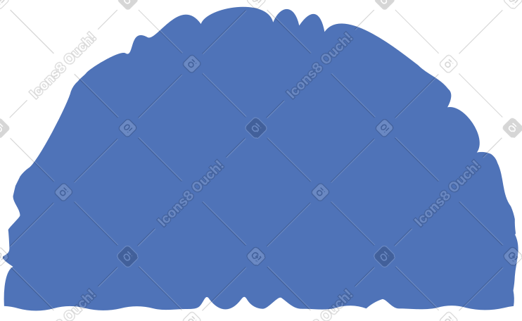 blue semicircle PNG, SVG