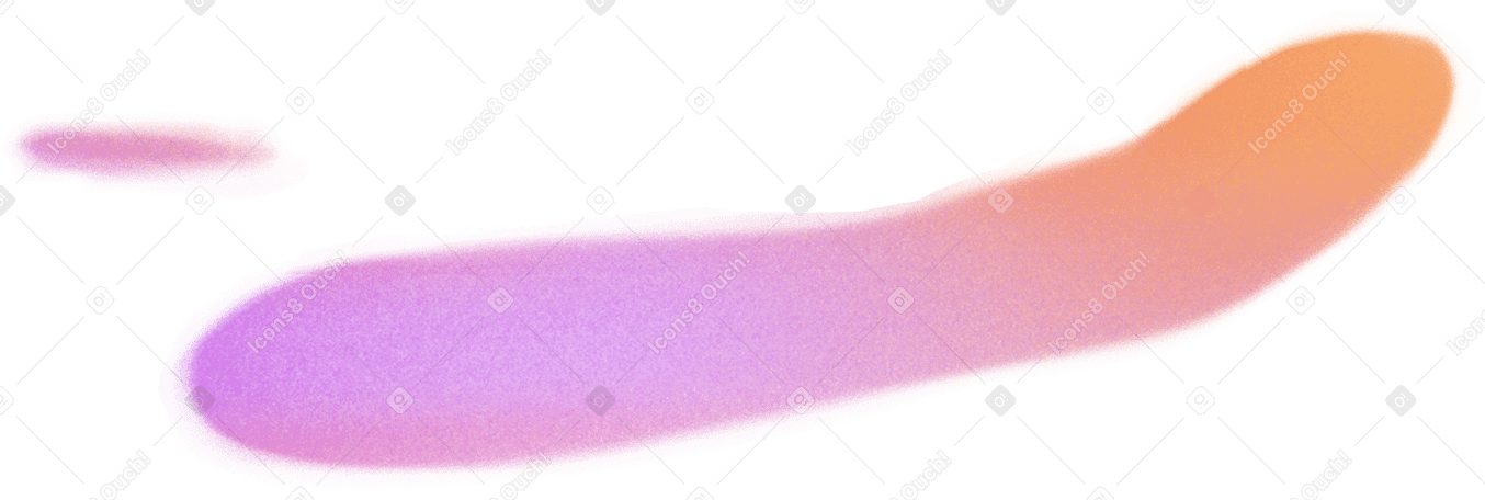big and small purple and orange shapes PNG, SVG