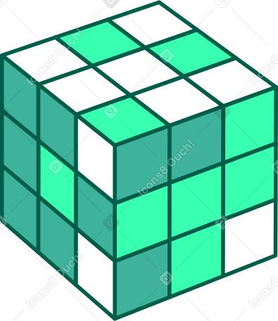 cubo de rubik PNG, SVG
