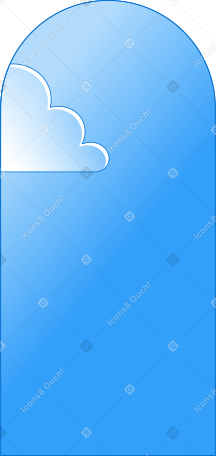 background with one cloud PNG, SVG