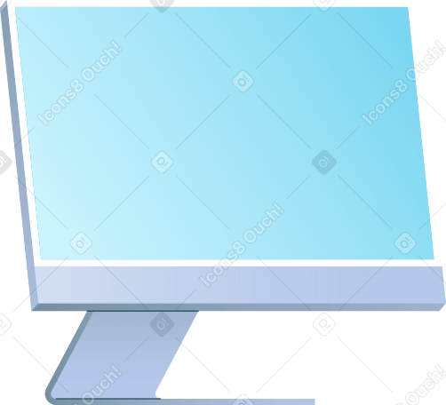 Современный монитор в PNG, SVG